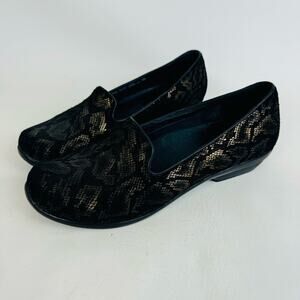Dansko Shoes‎ Loafers Olivia Bronze Snake Leather Comfort Slip On Size 40 9.5/10
